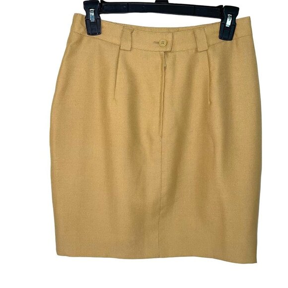 Mondi Mini Skirt Womens Size 4 Vintage New Wool Blend Lined Zipper Button Back - Picture 2 of 10